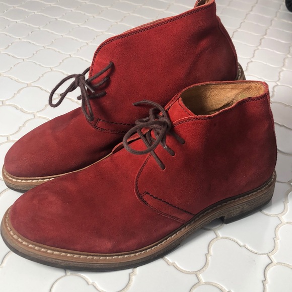 red suede chukka boots